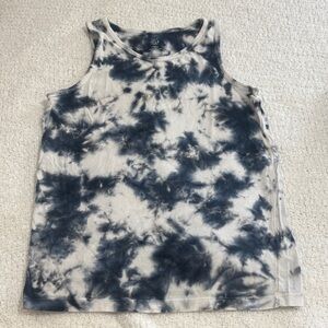 Nordstrom Tie-Dye Tank Top - Black and White